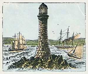 Eddystone Lighthouse Gallery: Plymouth, c1910