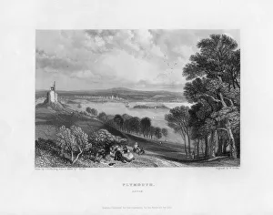 Jd Harding Prints: Plymouth, Devon, 19th century. Artist: William Finden