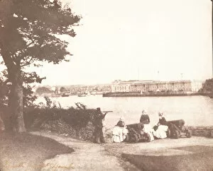 Plymouth from Mt. Edgcumbe, September 1845. Creator: William Henry Fox Talbot
