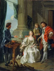 Pneumatic Experiment, 1777. Artist: Amedee van Loo