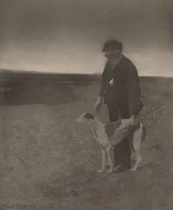 Poacher Prints: The Poacher-A Hare in View, 1888. Creator: Dr Peter Henry Emerson