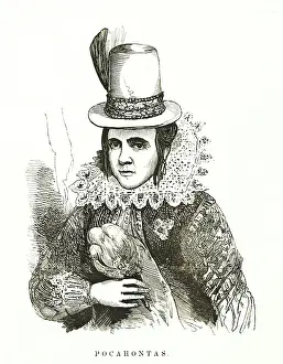 Rebecca Prints: Pocahontas, (1869), Creator: Unknown