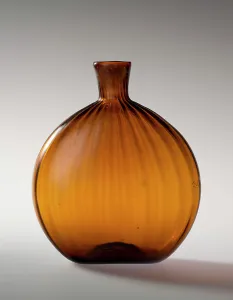 Blown Glass Prints: Pocket Bottle, c1800-30. Creator: Unknown