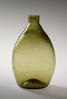 Olive Green Prints: Pocket Bottle, c1810-45. Creator: Unknown