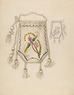 Stitching Prints: Pocket, c. 1936. Creator: Rosalia Lane