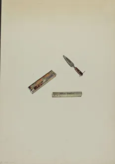 Alfred Walbeck Prints: Pocket Manicure, c. 1939. Creator: Alfred Walbeck