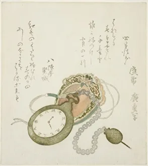 Pocket Watch Prints: Pocket watch, c. 1823. Creator: Ando Hiroshige