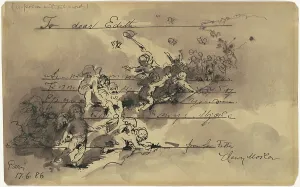 Handwritten Prints: A Poem without Words, 1886. Creator: Henry Mosler