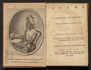 Slave Gallery: Poems on Various Subjects Religious and Moral, 1773. Creator: Unknown