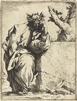 Tenebrist Prints: The Poet, c. 1620/1621. Creator: Jusepe de Ribera