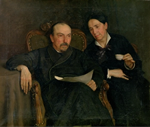 The Poet Jan Van Beers and his Wife, The Artist's Parents, c1880s. Creator: Jan Van Beers