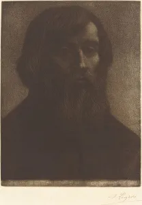 Etching And Aquatint Prints: Poet (Le poete). Creator: Alphonse Legros