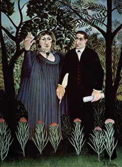 Apollinaire Gallery: The Poet and his Muse. Portrait of Guillaume Apollinaire and Marie Laurencin, 1909
