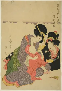The Poet Sojo Henjo, from the series Modern Children as the Six Immortal Poets... c. 1804/05. Creator: Kitagawa Utamaro. The Poet Sojo Henjo, from the series Modern Children as the Six Immortal Poets... c. 1804/05. Creator: Kitagawa Utamaro