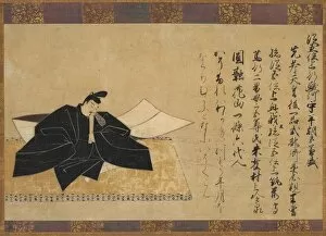 Kamakura Period Collection: The Poet Taira No Kanemore (died AD 990), 1200s. Creator: Unknown