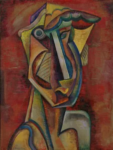 Poetess, 1920s. Artist: Baranov-Rossine, Vladimir Davidovich (1888-1942) Poetess, 1920s. Artist: Baranov-Rossine, Vladimir Davidovich (1888-1942)