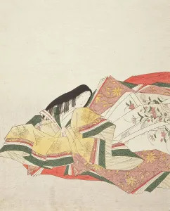 Eishi Chobunsai Prints: Poetess (image 1 of 2), c1800. Creator: Hosoda Eishi