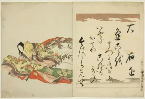 Eishi Chobunsai Prints: The Poetess Ukon, from the series The Thirty-six Immortal Women Poets