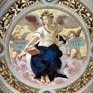 Raffaello Prints: The Poetry. Stanza della Segnatura, 1508. Artist: Raphael (1483-1520)