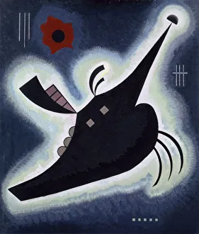 Wassily Vasilyevich 1866 1944 Gallery: Pointed Black, 1931. Creator: Kandinsky, Wassily Vasilyevich (1866-1944)