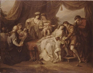 Images Dated 24th June 2013: Poisoned Eleanor, 1782. Artist: Kauffmann, Angelika (1741-1807)