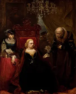 Dutchess Prints: Poisoning of Queen Bona, 1859. Creator: Jan Matejko