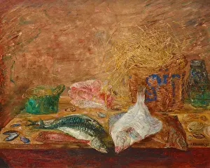 Ensor Prints: Poissons et coquillages (Fish and shellfish), 1895. Creator: Ensor, James (1860-1949)