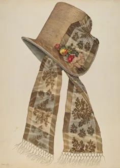 Poke Bonnet, c. 1935 / 1942. Creator: Irene Lawson