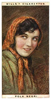 Images Dated 9th August 2007: Pola Negri (1894-1987), Polish actress, 1928.Artist: WD & HO Wills