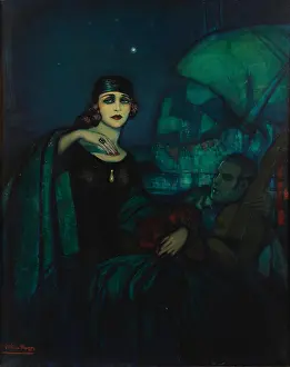 Valentino Prints: Pola Negri and Rudolph Valentino. Creator: Beltran Masses, Federico (1885-1949)