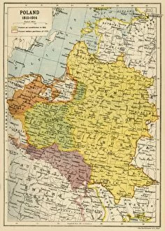 Disputed Territory Collection: Poland, 1815-1914, (c1920). Creator: John Bartholomew & Son