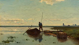 Polder landscape, 1880-1882. Artist: Gabriel, Paul Joseph Constantin (1828-1903)