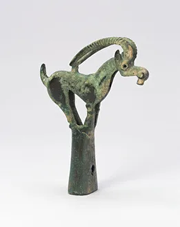 Asian Collection Prints: Pole Cap with Antelope, 6th / 4th century B. C. Creator: Unknown