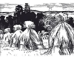 Ivan Yakovlevich 1876 1942 Prints: Polevik, 1934. Artist: Bilibin, Ivan Yakovlevich (1876-1942)