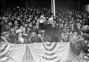 Ownership Prints: Former Police Chief Devery opening American League Park, 1910. Creator: Bain News Service