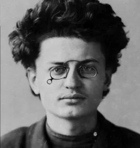 Communist Party Prints: Police photograph of Leon Trotsky, Russian revolutionary, 1898