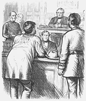 Charles Samuel Collection: The Police and the Public, 1874. Artist: Charles Samuel Keene