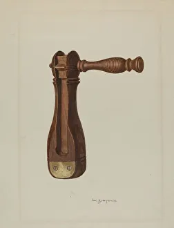 Rattle Prints: Police Rattle, 1940. Creator: Carl Buergerniss