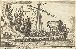 Galley Prints: Polifemo e Palemonio Argonauti condotti da Cerere. Creator: Balthasar Moncornet