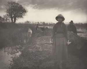 Dr Peter Henry Prints: Poling the Marsh Hay, 1886. Creator: Dr Peter Henry Emerson