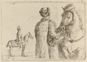 Groom Collection: Polish Attendant Holding the Bridle of a Horse. Creator: Stefano della Bella