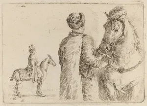 Groom Collection: Polish Attendant Holding the Bridle of a Horse. Creator: Stefano della Bella