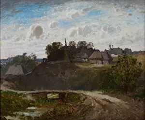 Jozef Prints: Polish Village, c1868. Creator: Jozef Szermentowski