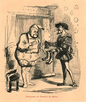 The Comic History Of England Gallery: Politeness of Francis to Henry, 1897. Creator: John Leech