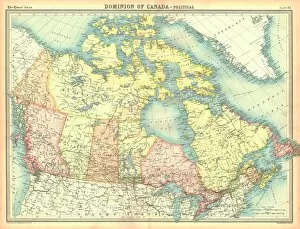 Arctic Circle Collection: Political map of the Dominion of Canada