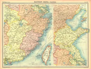 Republic Of China Gallery: Political map of Eastern China