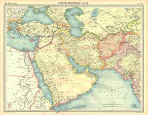 Caspian Sea Gallery: Political map of South Western Asia