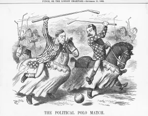 Radical Gallery: The Political Polo Match, 1885. Artist: Joseph Swain