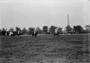 Polo Pony Prints: Polo, 1916. Creator: Harris & Ewing. Polo, 1916. Creator: Harris & Ewing