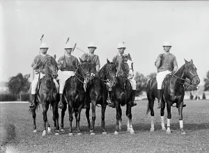 Polo Pony Prints: Polo. Army Polo, 1912. Creator: Harris & Ewing